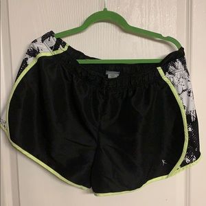 Danskin black and yellow shorts